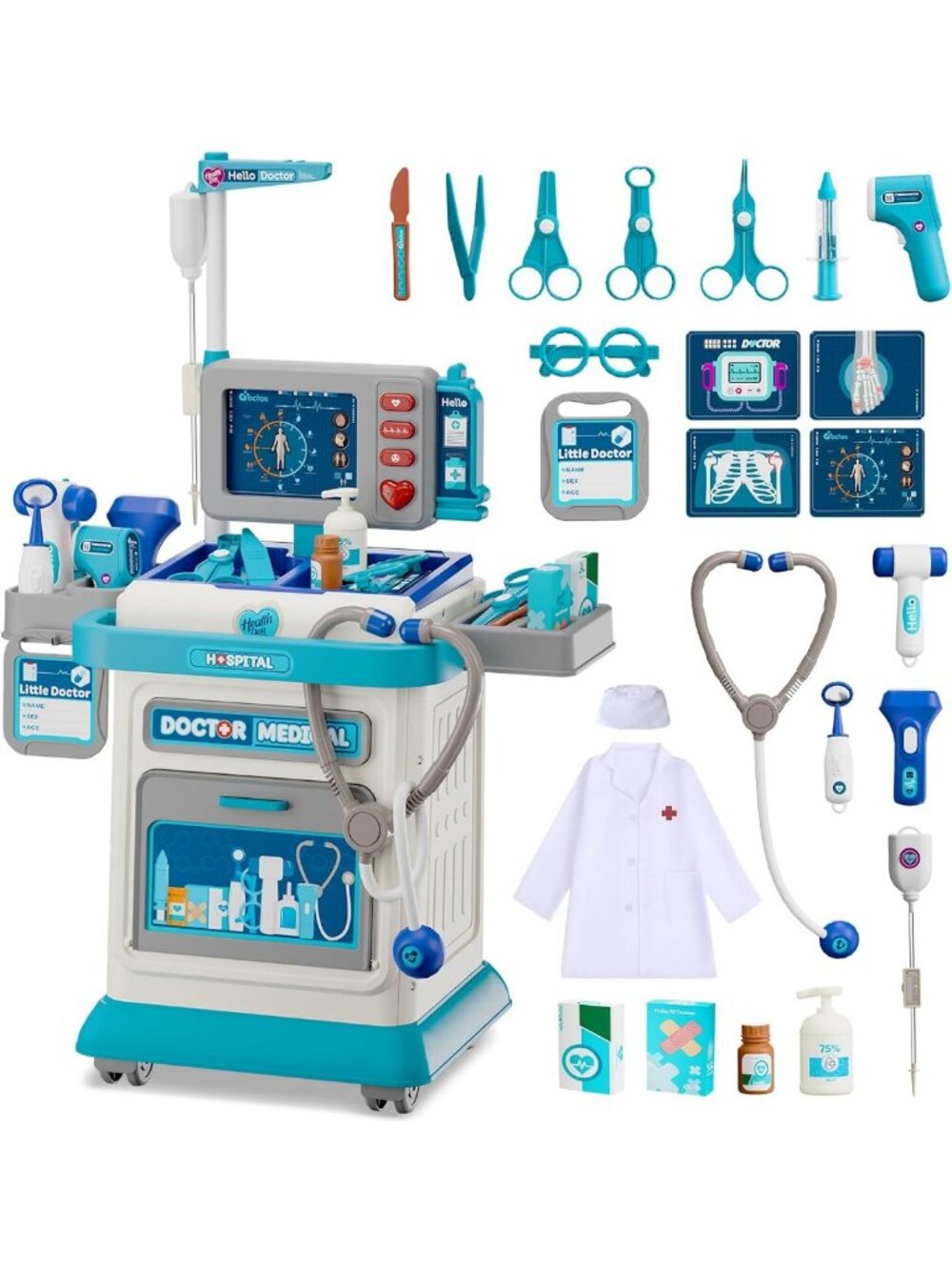 Toddler Doctor Kit 26 Pcs | Kids Medical Play Set for Ages 3-5 | Fun Role Play